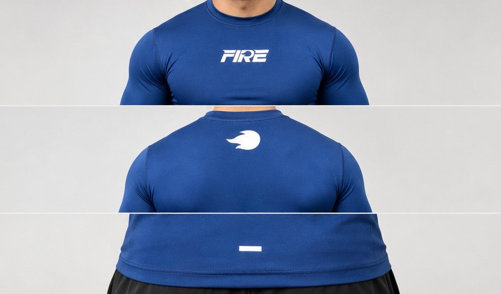 Jersey de Compresión Azul FIRE