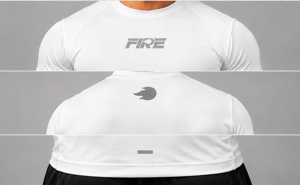 Jersey de Compresión Blanco FIRE