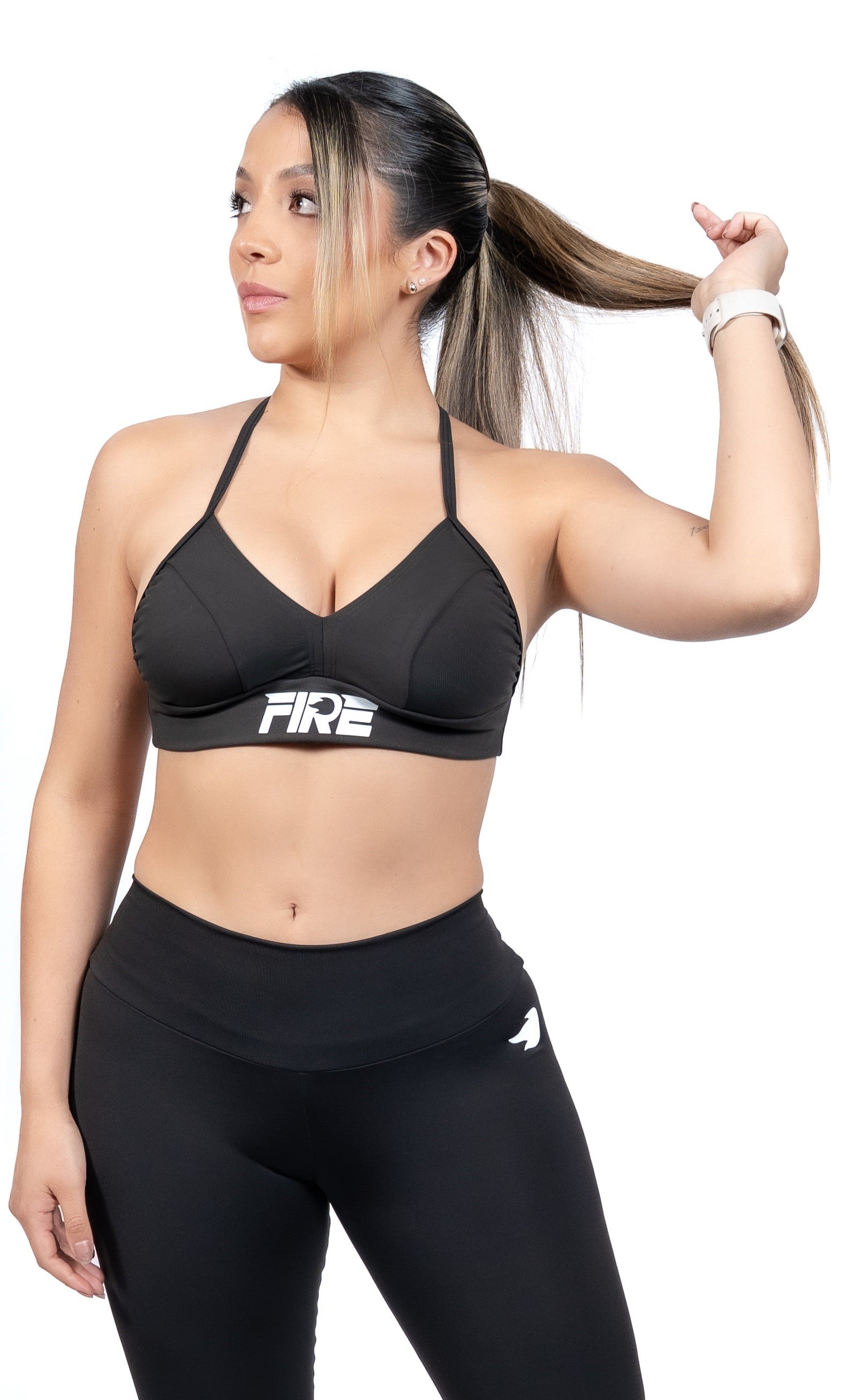 Top Brassier Negro - FIRE Mujer