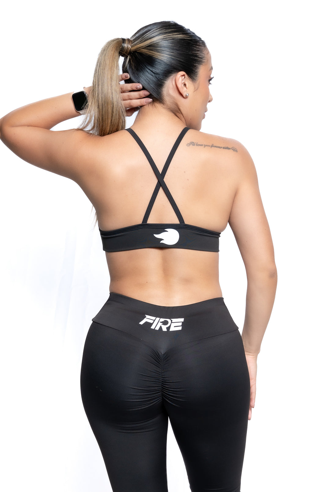 Top Brassier Negro - FIRE Mujer