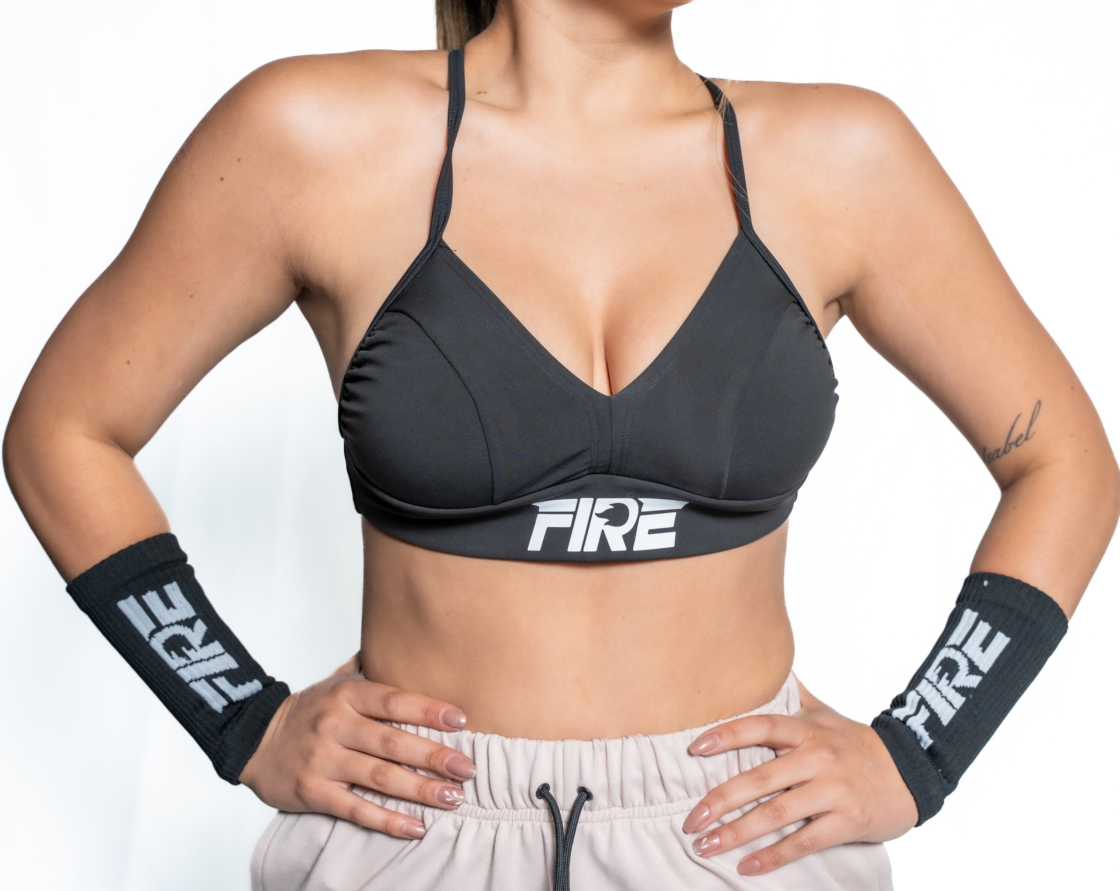 Top Brassier Negro - FIRE Mujer