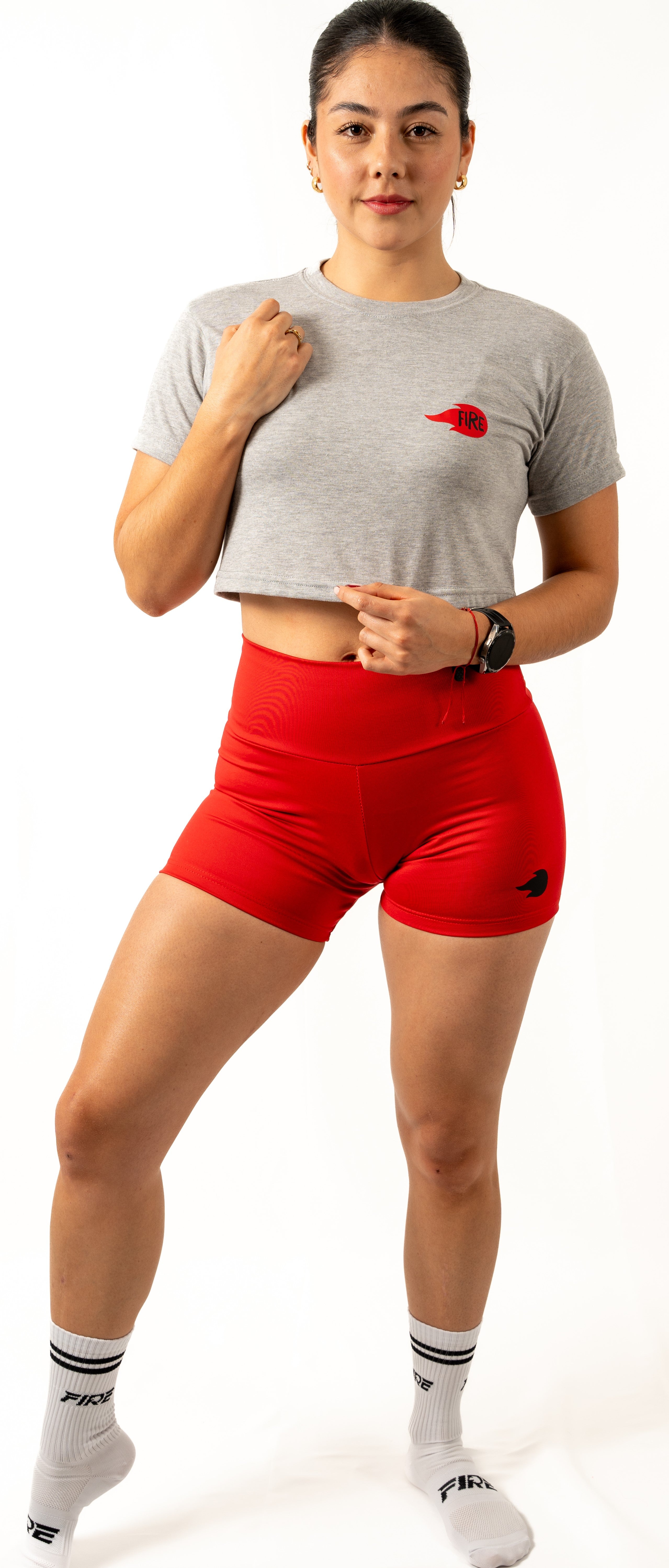 Crop Top Gris - Kiss FIRE