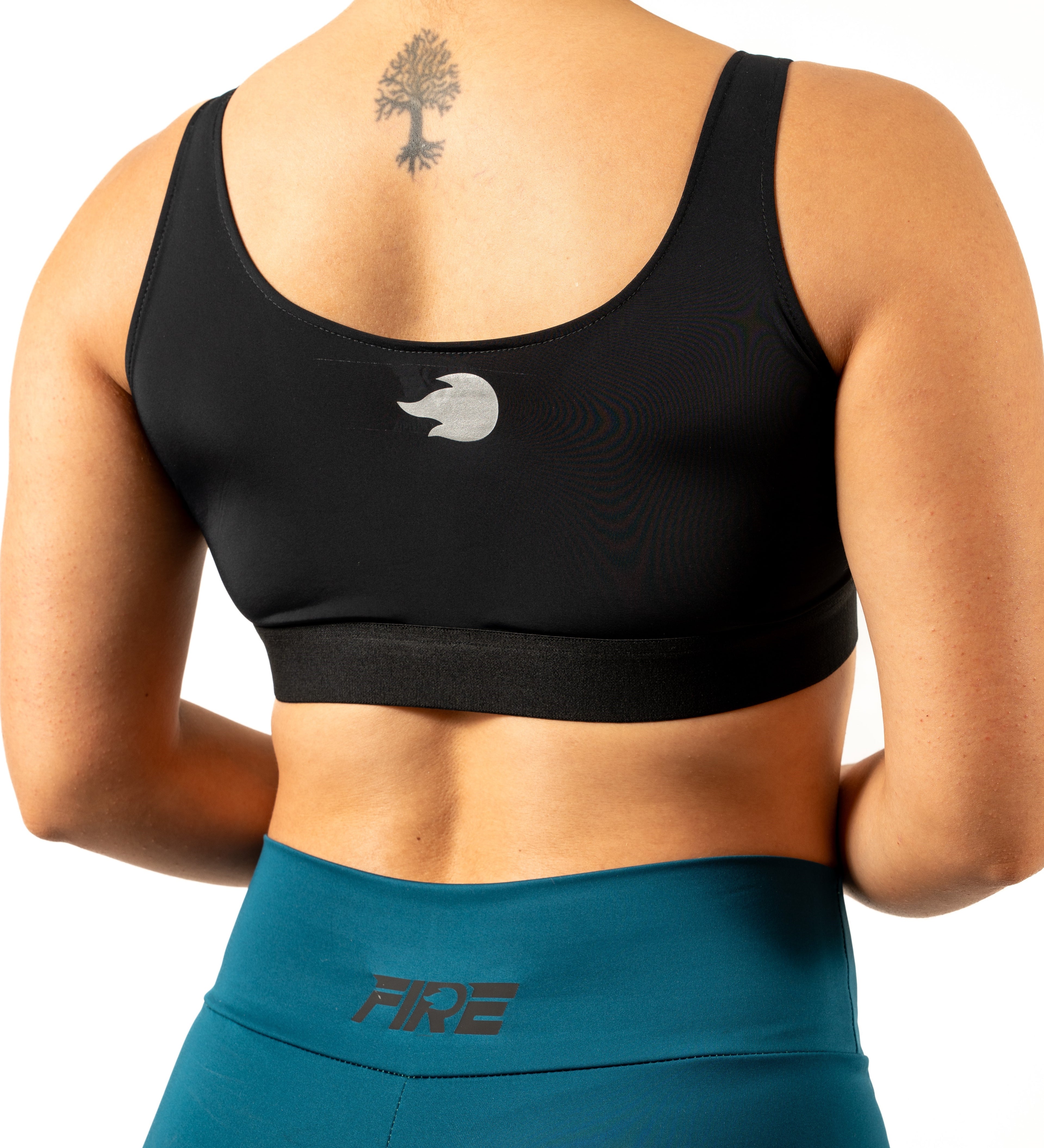 Top CrossFit Negro - FIRE Mujer