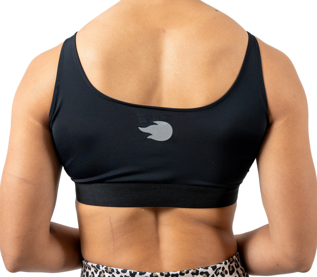 Top CrossFit Negro - FIRE Mujer
