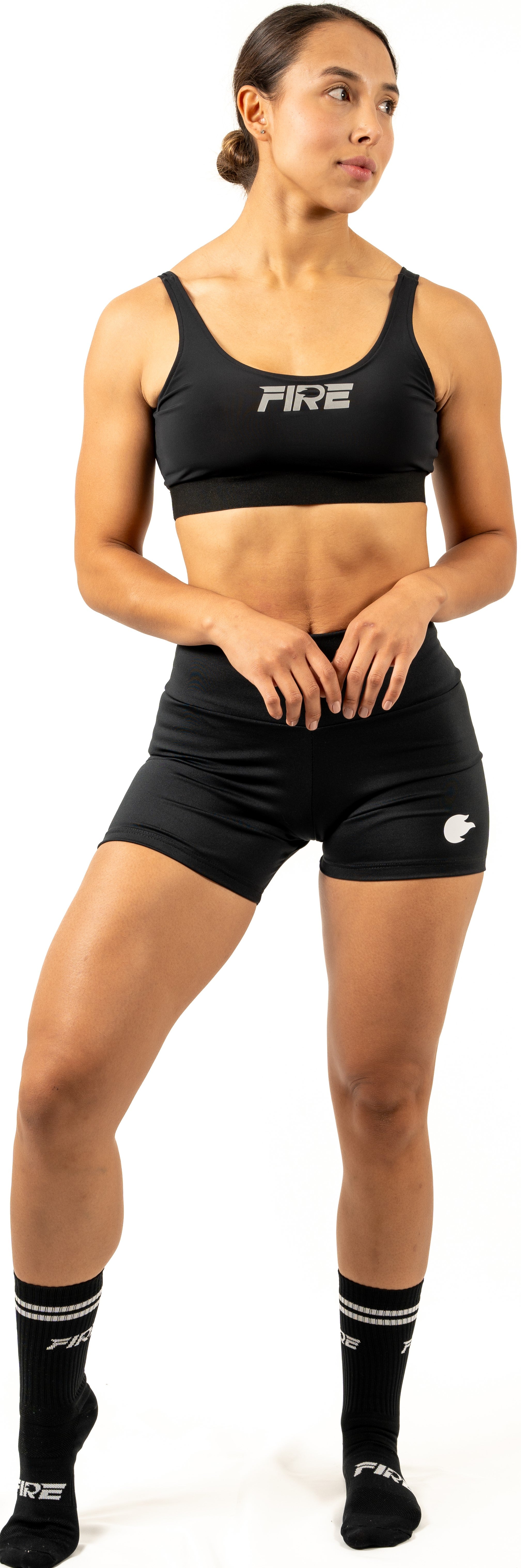Top CrossFit Negro - FIRE Mujer