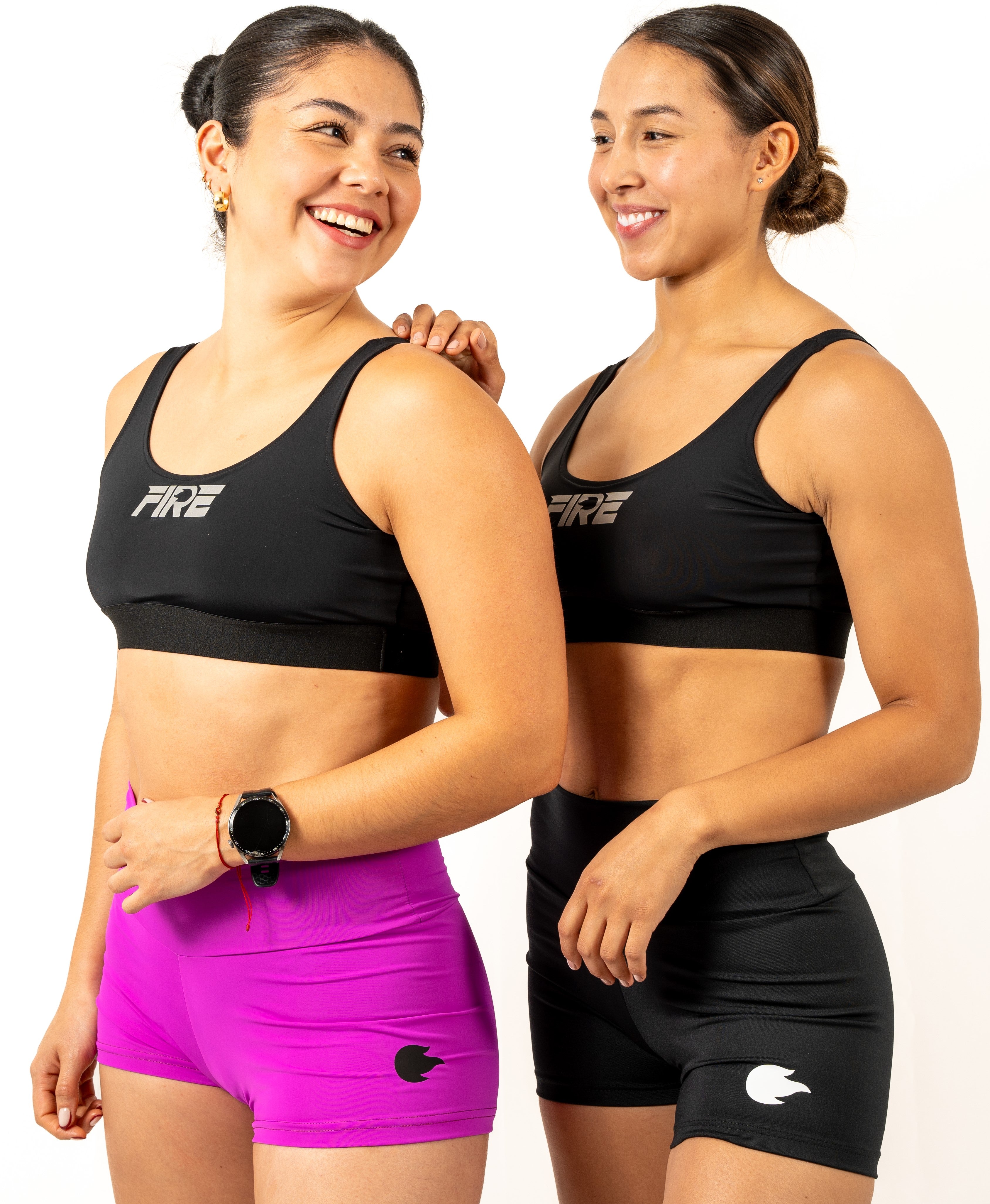 Top CrossFit Negro - FIRE Mujer