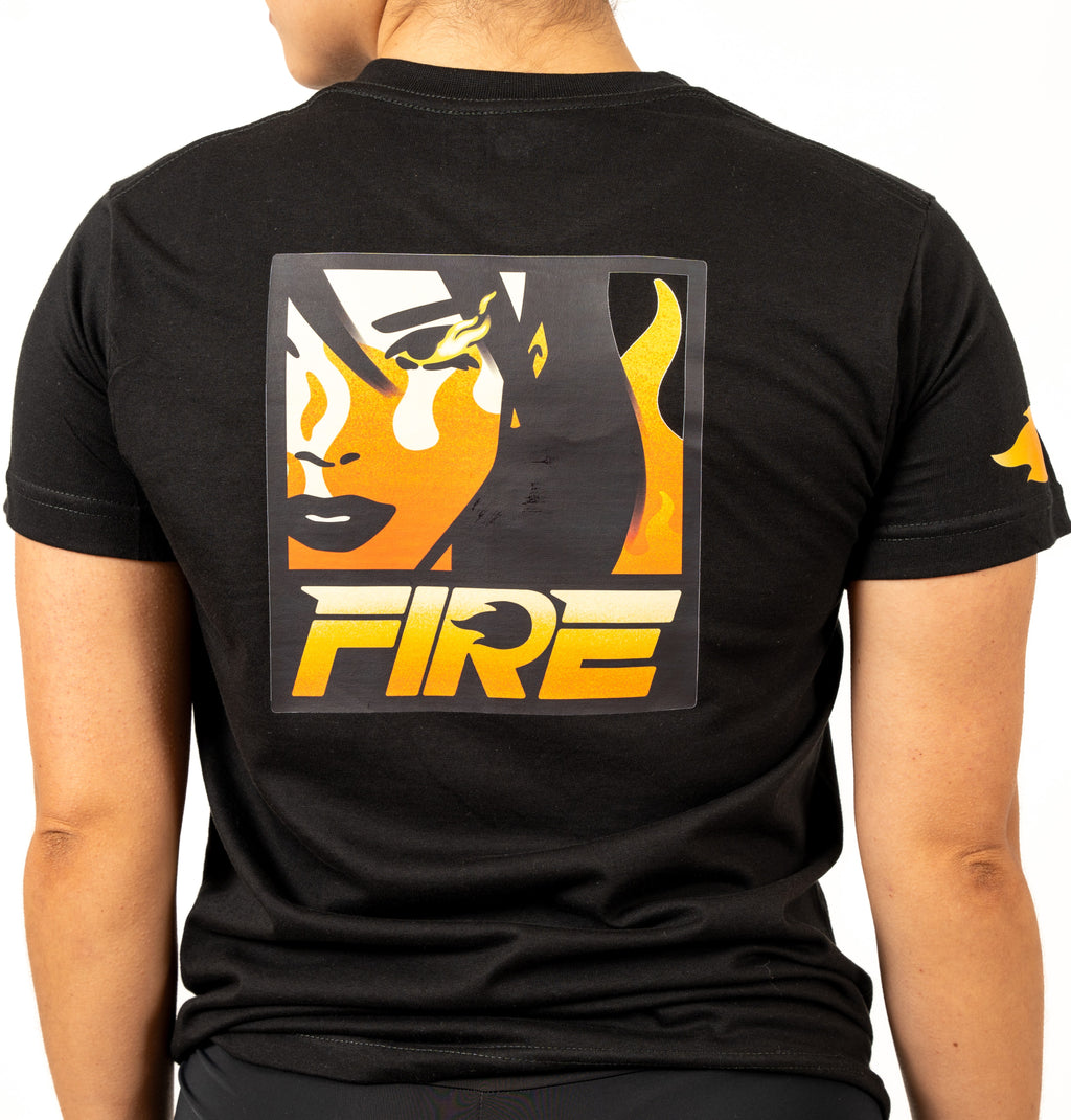 Camiseta Negra - FIRE Woman