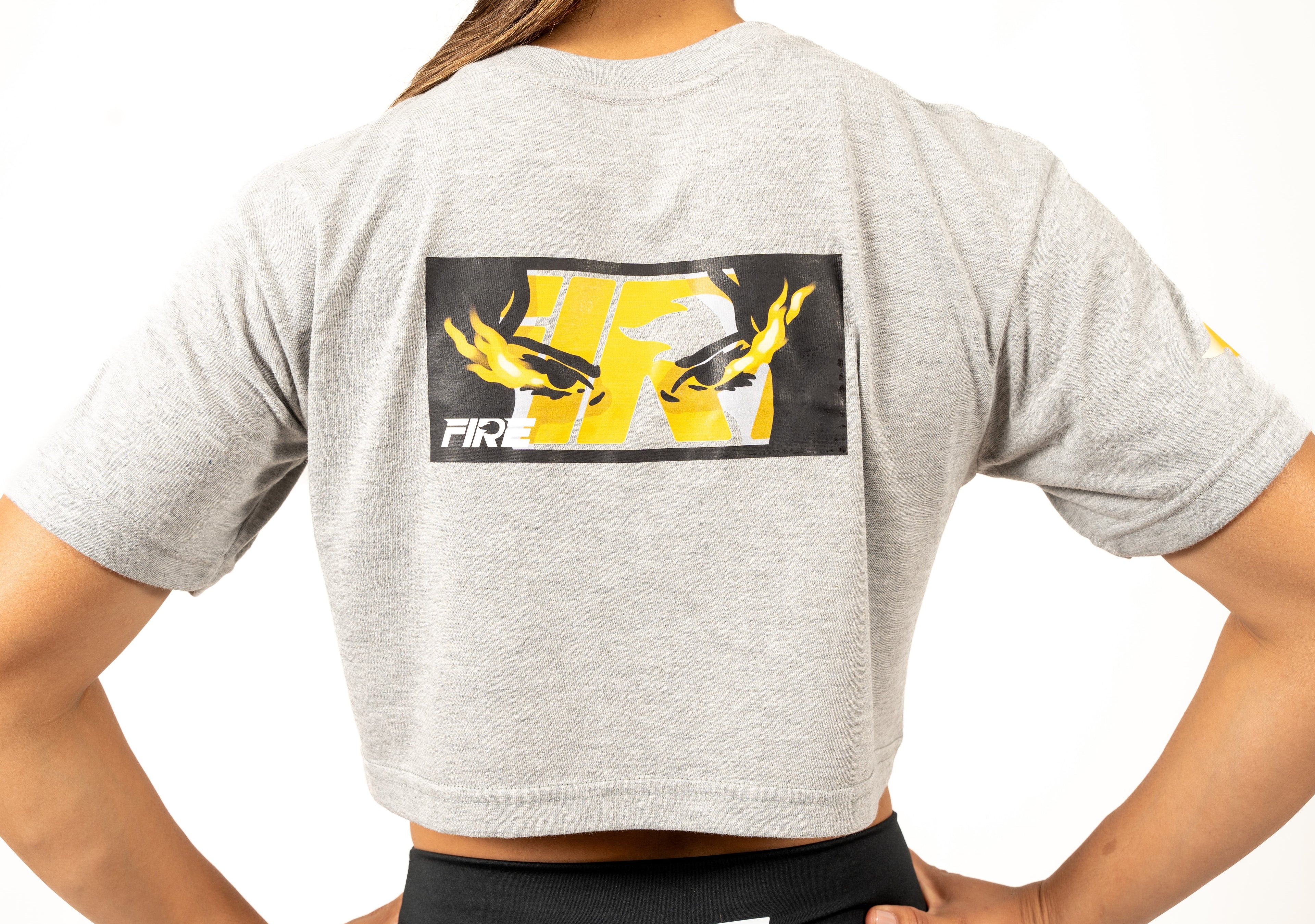 Crop Top Gris - FIRE Eyes