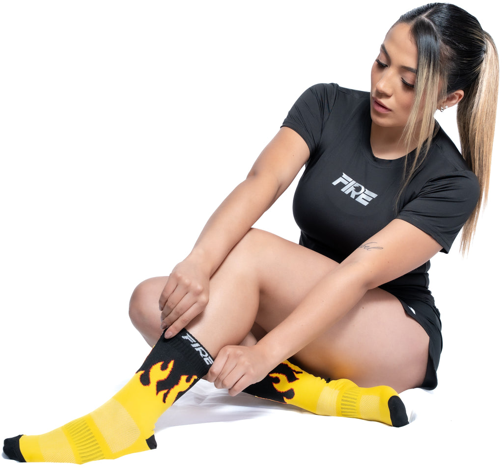 Camiseta Licra Negra - FIRE Classic Mujer
