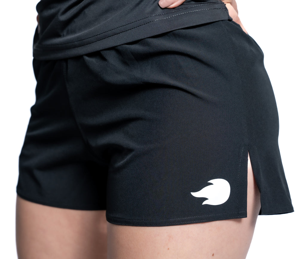 Pantaloneta Running Negra - FIRE Mujer