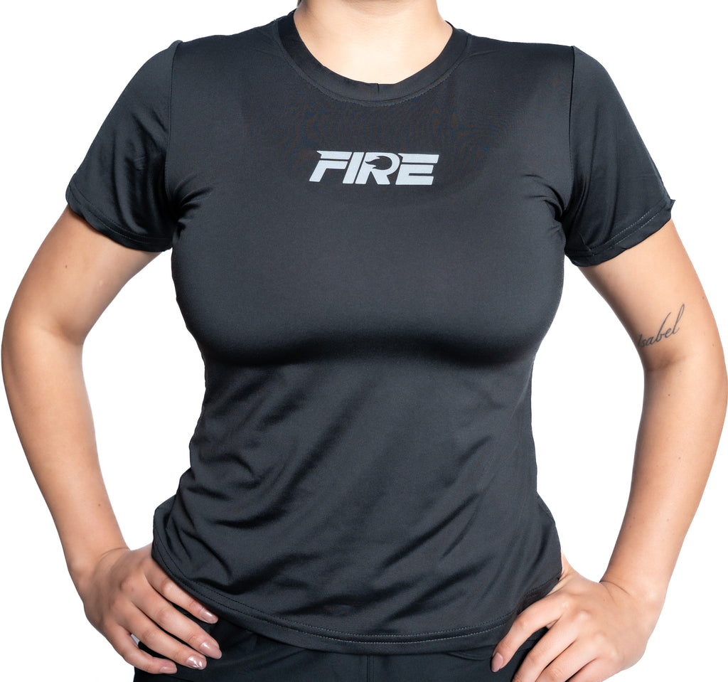 Camiseta Licra Negra - FIRE Classic Mujer