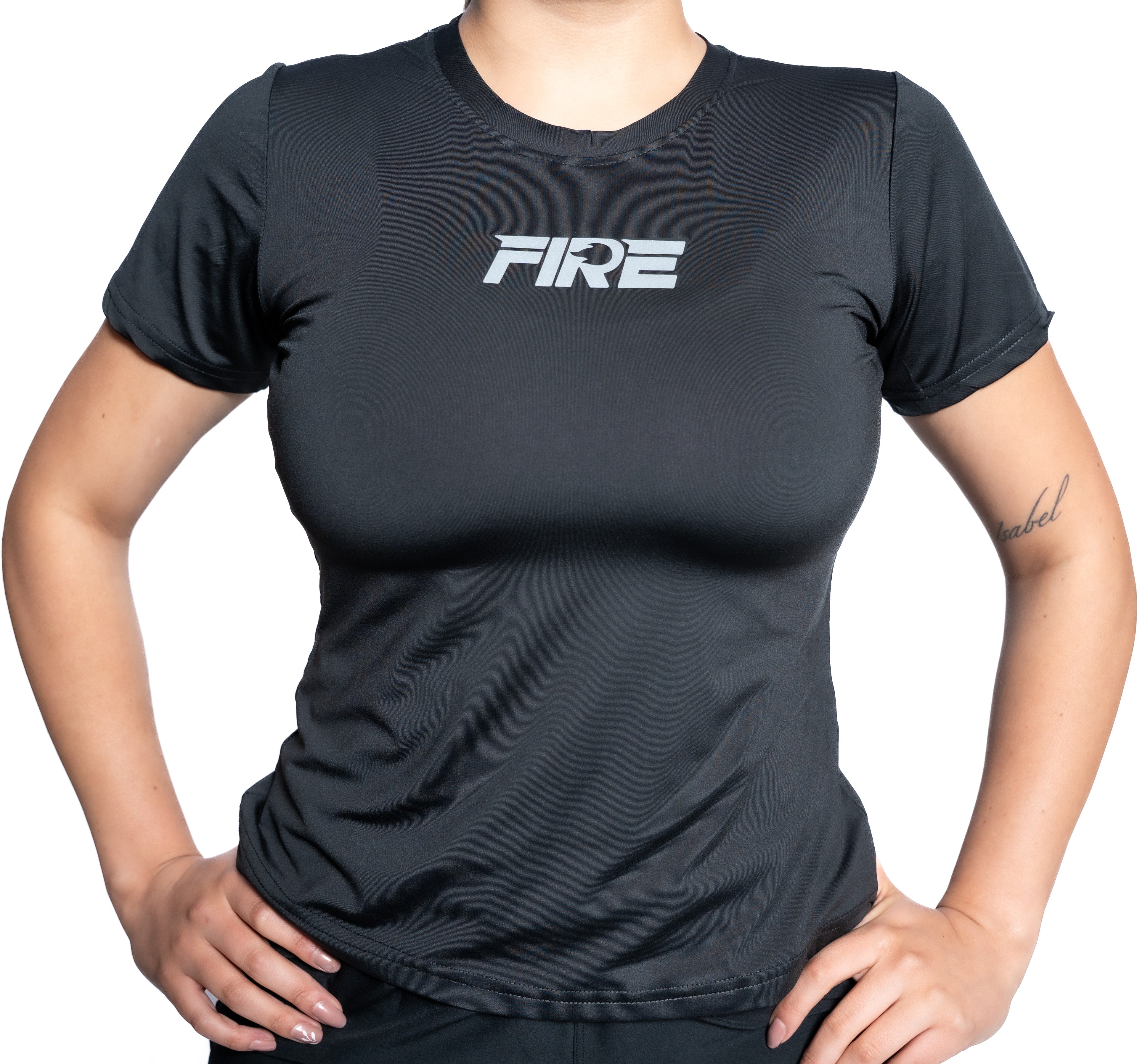 Camiseta Licra Negra - FIRE Classic Mujer