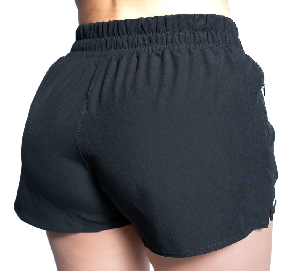 Pantaloneta Running Negra - FIRE Mujer