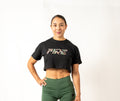Crop Top Clásico Negro - Logo FIRE