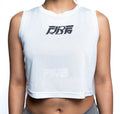 Crop Top Blanco - Logo FIRE Run Negro #25