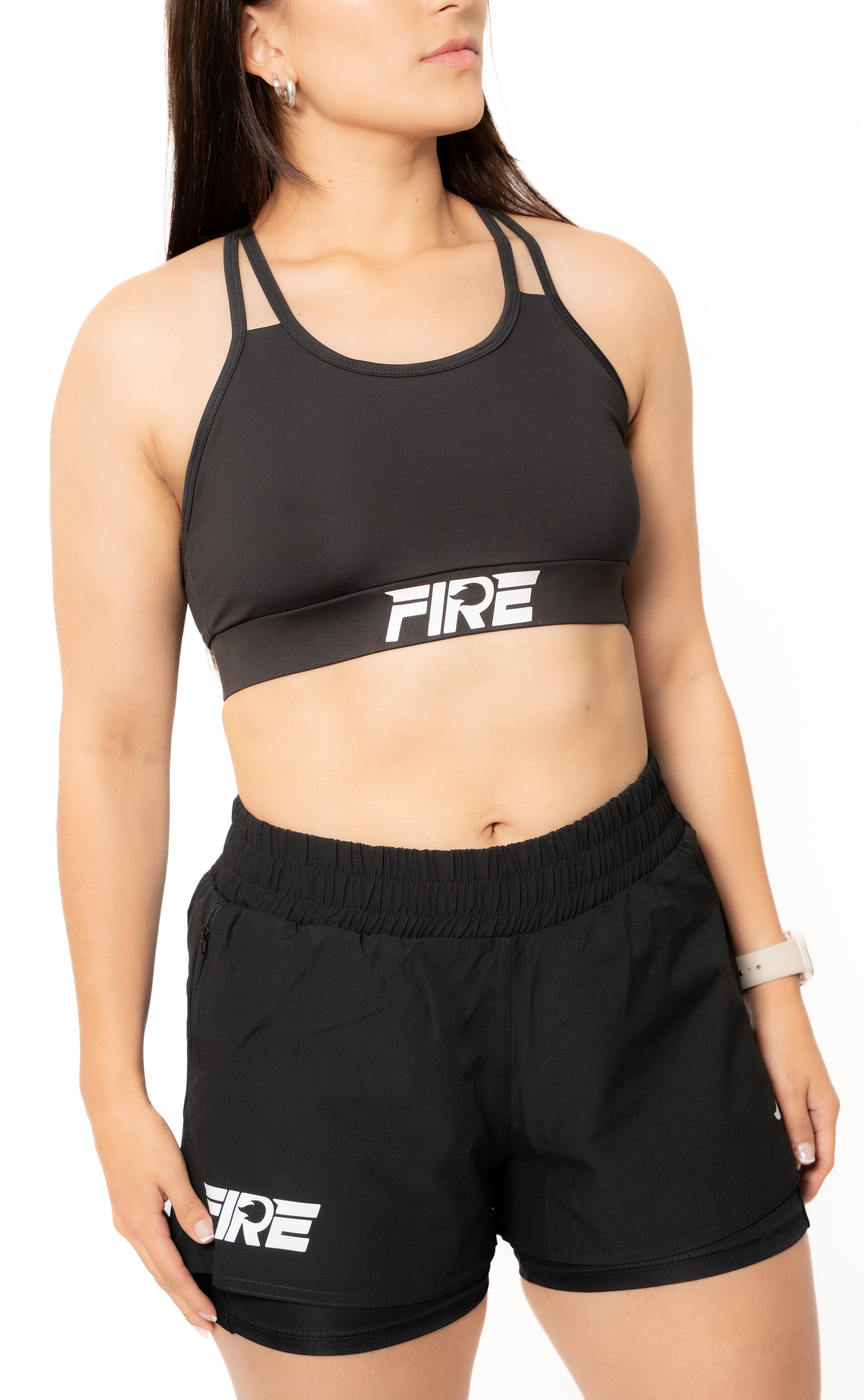 Top Multitiras Negro - FIRE Mujer