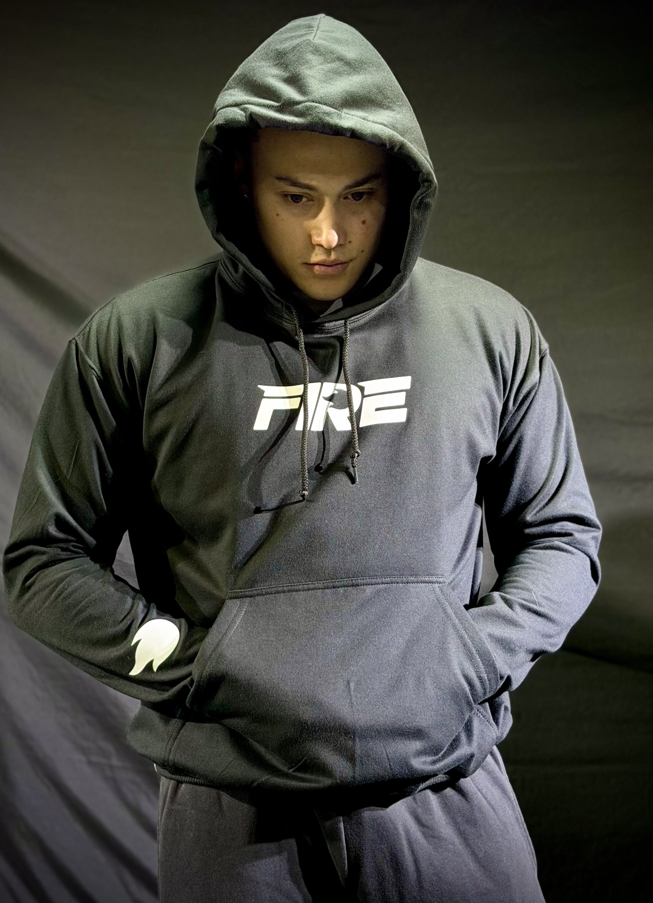 Hoodie Negro FIRE