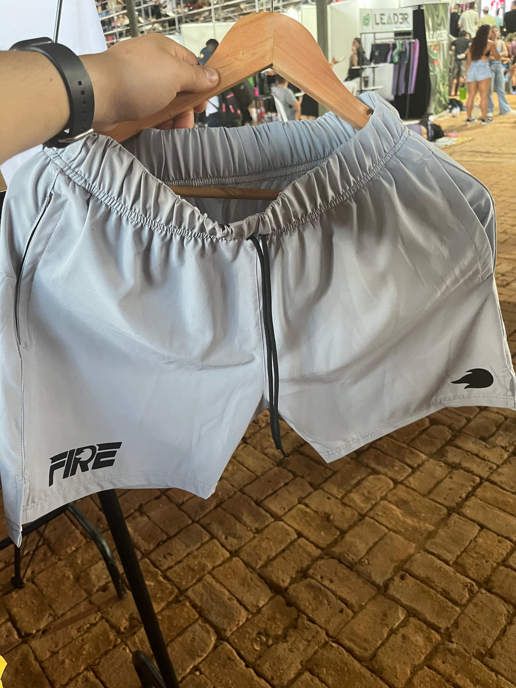 Pantaloneta Deportiva Gris FIRE