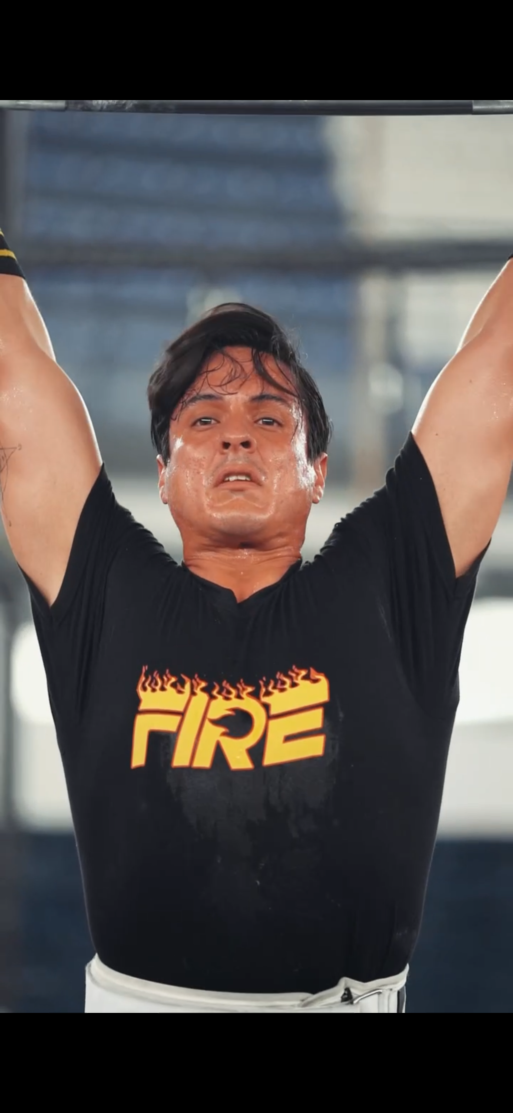 Camiseta Temporada Llamas FIRE Hombre - barras competencia