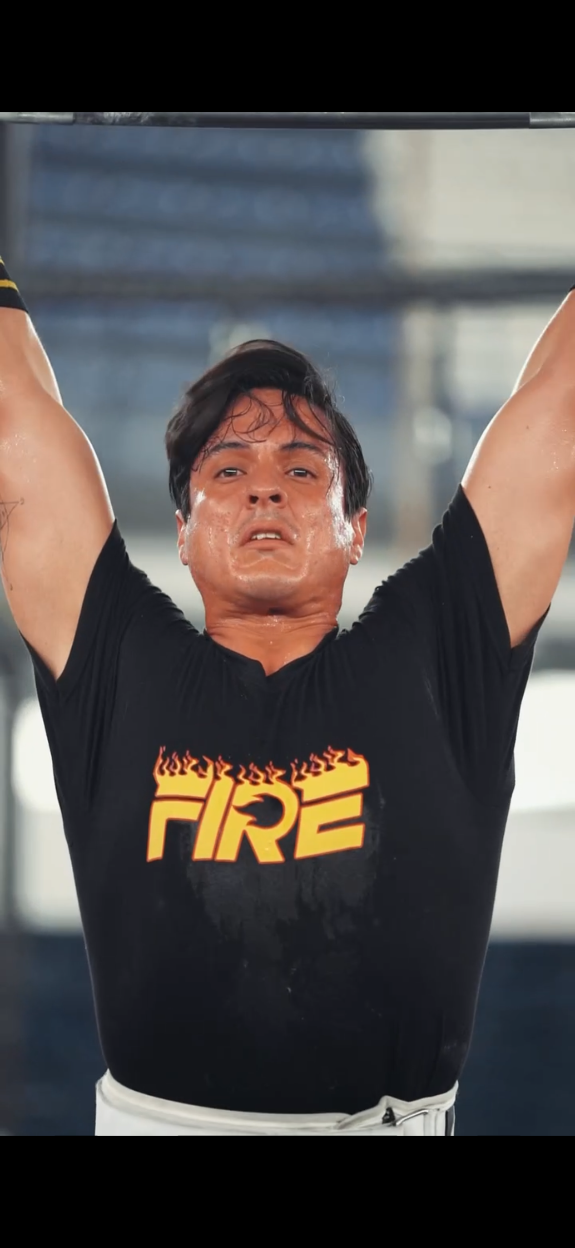 Camiseta Temporada Llamas FIRE Hombre - barras competencia