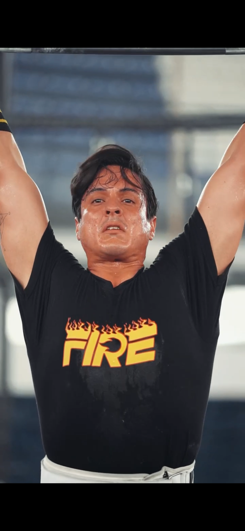 Camiseta Temporada Llamas FIRE Hombre - barras competencia
