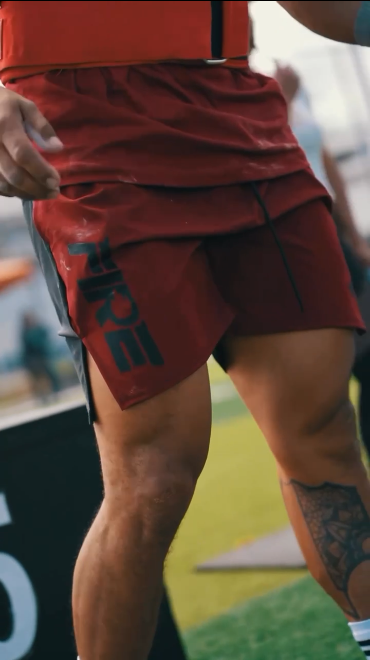 Pantaloneta Deportiva Vinotinto FIRE