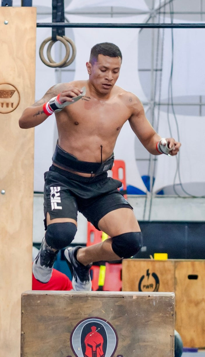 Pantaloneta Deportiva Negra FIRE
