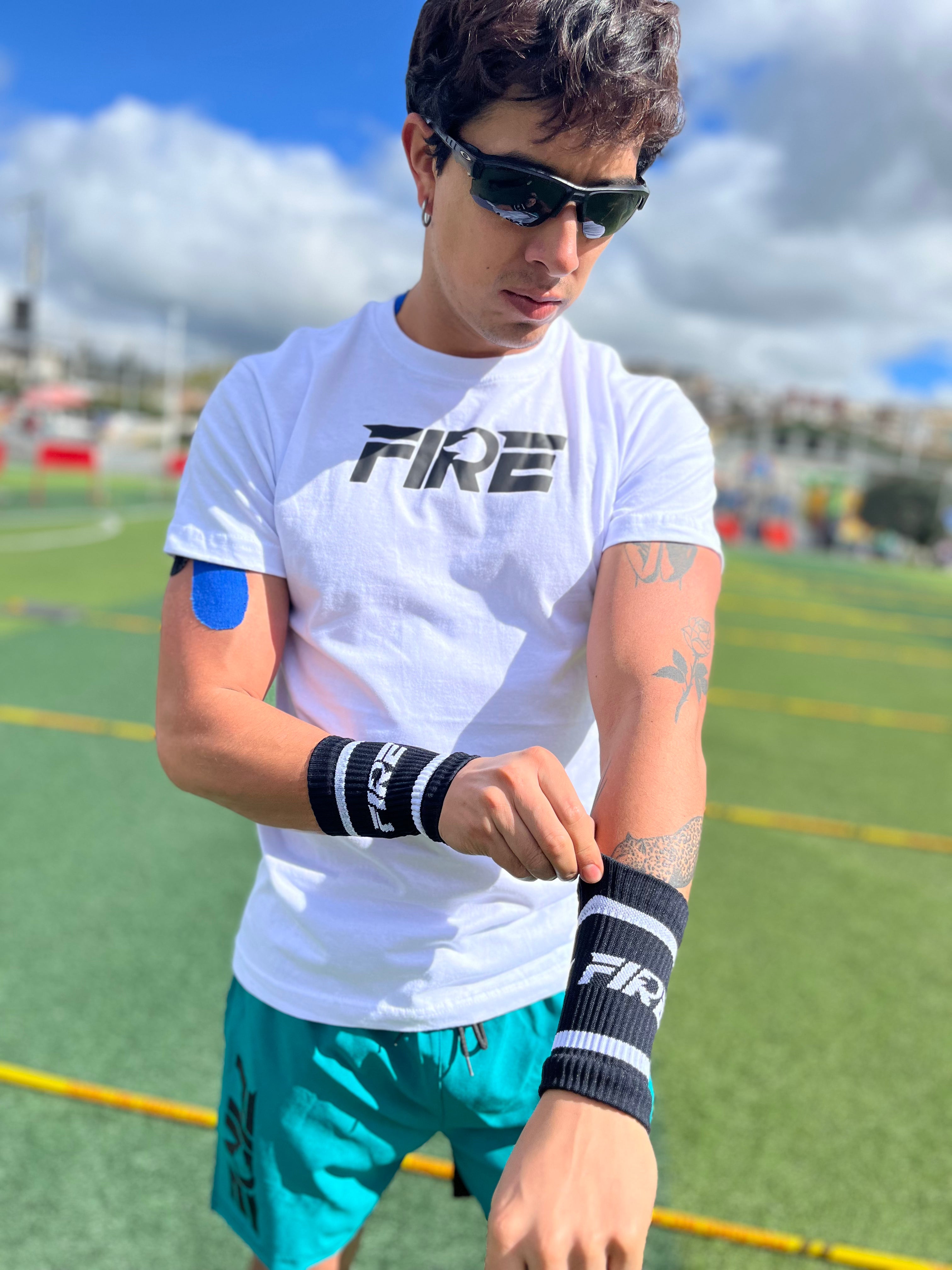 Camiseta Clásica Blanca FIRE - Hombre