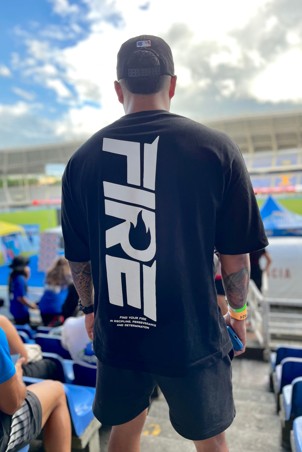 Camiseta Oversize FIRE - Hombre