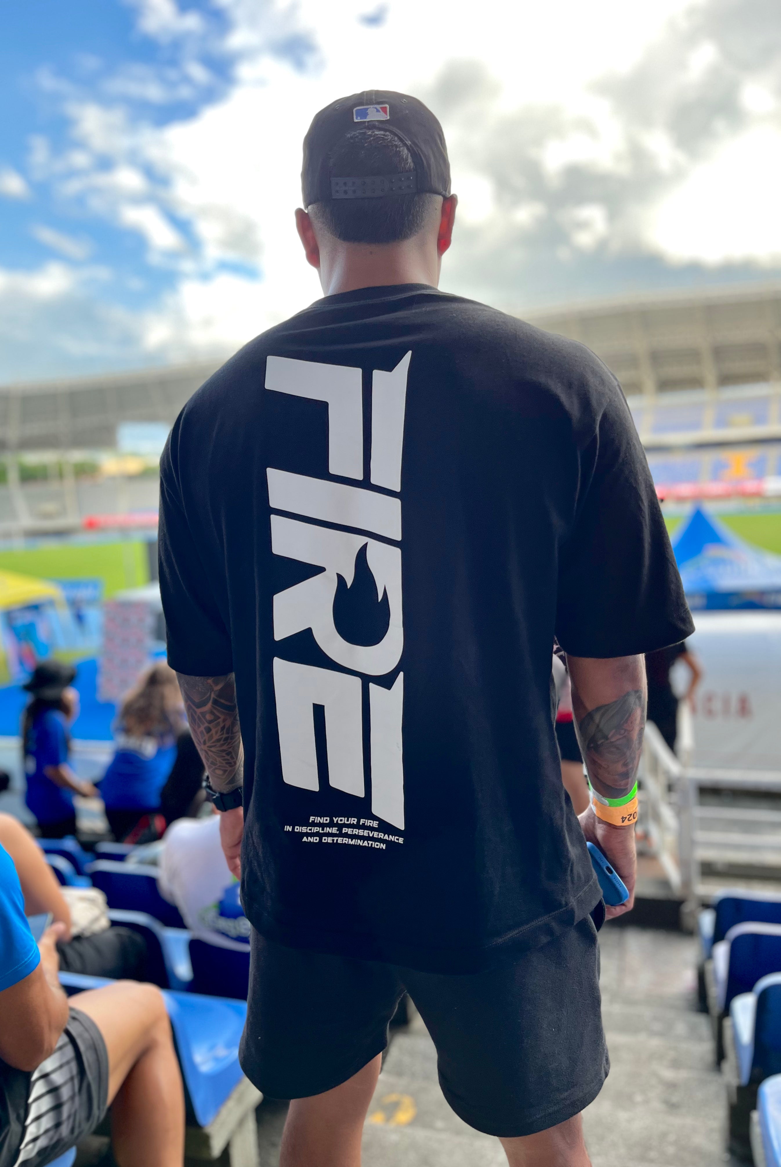 Camiseta Oversize FIRE - Hombre